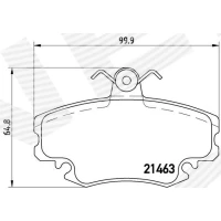 Brake pads for disc brakes