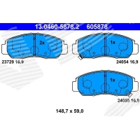 Brake pads for disc brakes