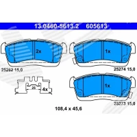 Brake pads for disc brakes