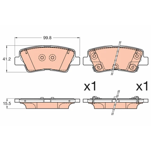 BRAKE PADS FOR DISC BRAKES - 0