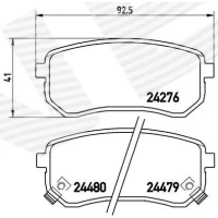 Brake pads for disc brakes