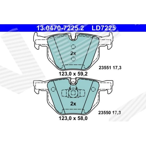 BRAKE PADS FOR DISC BRAKES - 0