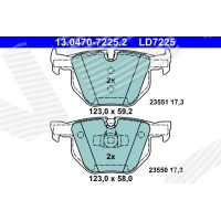 Brake pads for disc brakes