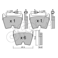 Brake pads for disc brakes