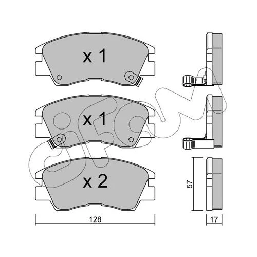 BRAKE PADS FOR DISC BRAKES - 0