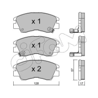 Brake pads for disc brakes