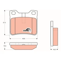 Brake pads for disc brakes