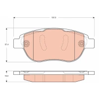 Brake pads for disc brakes