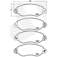 Brake pads for disc brakes