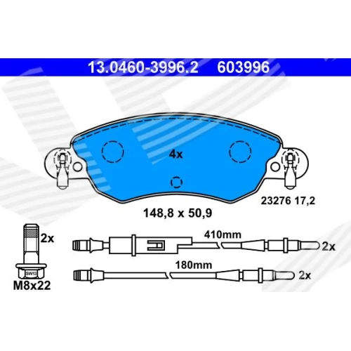 BRAKE PADS FOR DISC BRAKES - 0