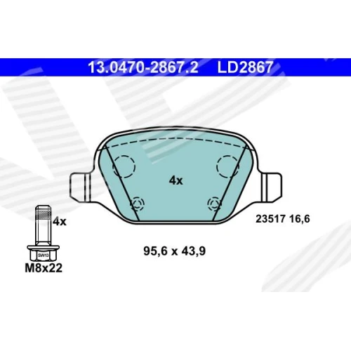 BRAKE PADS FOR DISC BRAKES - 0