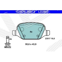 Brake pads for disc brakes