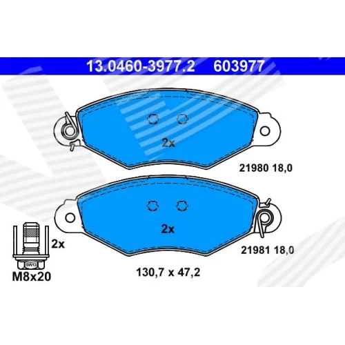 BRAKE PADS FOR DISC BRAKES - 0