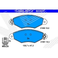 Brake pads for disc brakes