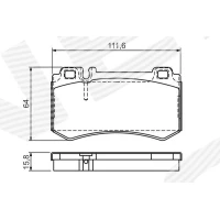 Brake pads for disc brakes