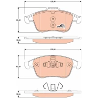 Brake pads for disc brakes