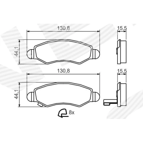 BRAKE PADS FOR DISC BRAKES - 4