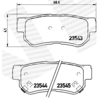 Brake pads for disc brakes