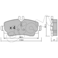 Brake pads for disc brakes