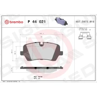 Brake pads for disc brakes