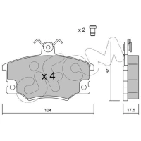 Brake pads for disc brakes