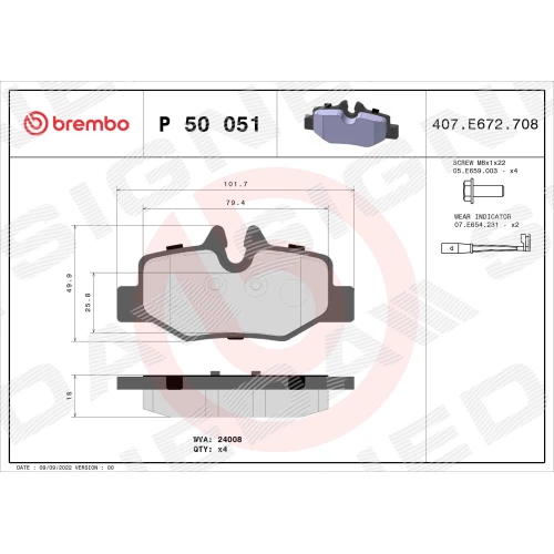 BRAKE PADS FOR DISC BRAKES - 0