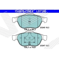 Brake pads for disc brakes