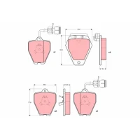 Brake pads for disc brakes