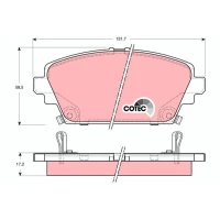 Brake pads for disc brakes