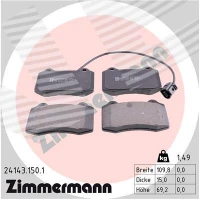 Brake pads for disc brakes