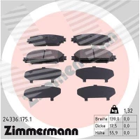 Brake pads for disc brakes