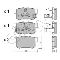 Brake pads for disc brakes