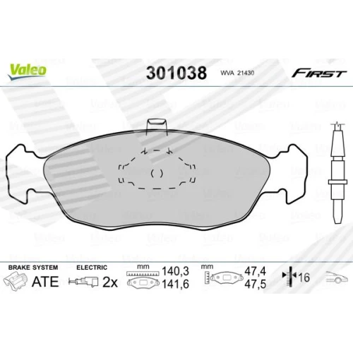 BRAKE PADS FOR DISC BRAKES - 0