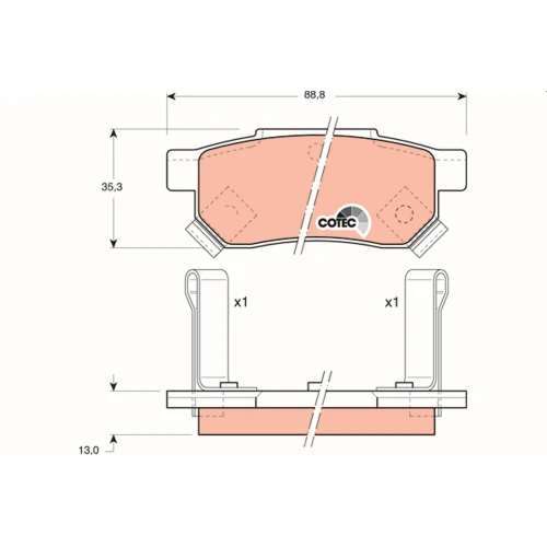 BRAKE PADS FOR DISC BRAKES - 0