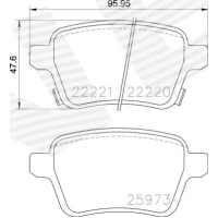 Brake pads for disc brakes