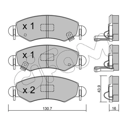 BRAKE PADS FOR DISC BRAKES - 0