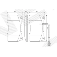 Brake pads for disc brakes