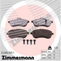 Brake pads for disc brakes