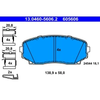 Brake pads for disc brakes