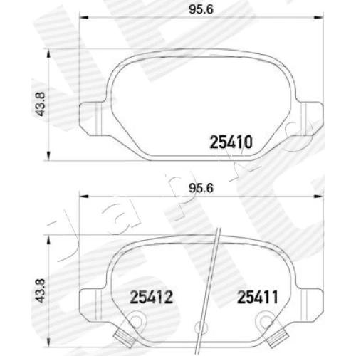 BRAKE PADS FOR DISC BRAKES - 1