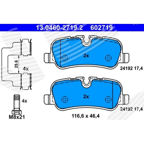 BRAKE PADS FOR DISC BRAKES - 0