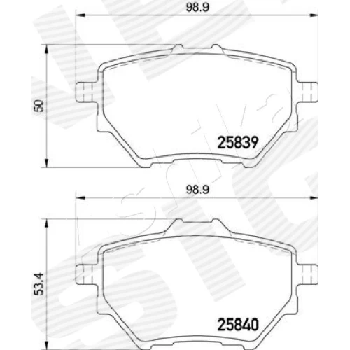 BRAKE PADS FOR DISC BRAKES - 1