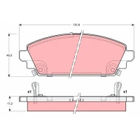 Brake pads for disc brakes