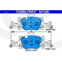 Brake pads for disc brakes