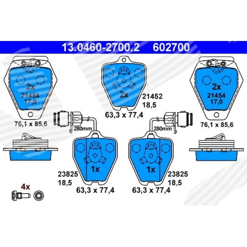 BRAKE PADS FOR DISC BRAKES - 0