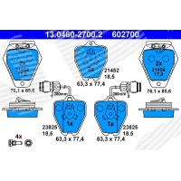 Brake pads for disc brakes