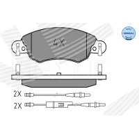 Brake pads for disc brakes