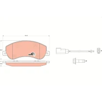 Brake pads for disc brakes