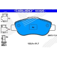 Brake pads for disc brakes