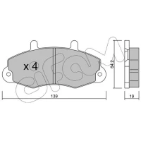 Brake pads for disc brakes